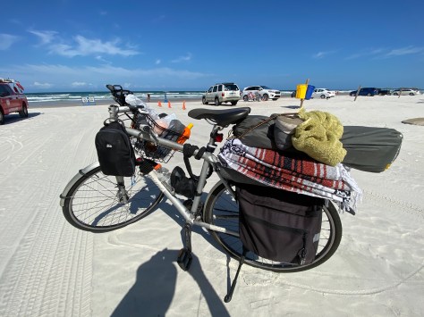 Bike on Daytona Beach