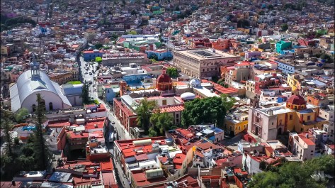 Guanajuato Church drone